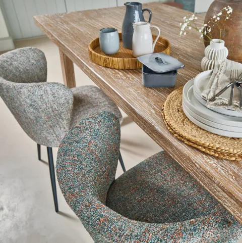 boucle upholstered chairs