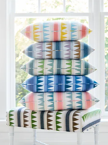 Thibaut Window with Cushions Kismet Lomitastripe Colorseries