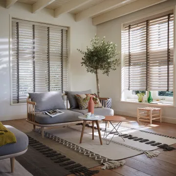 Luxaflex Living Room Wood Blinds